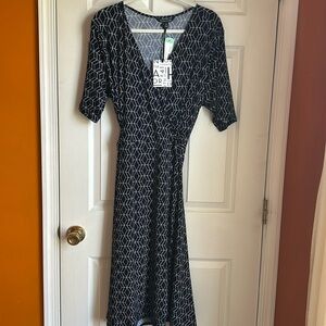 Faux wrap 41 Hawthorn NWT geometric print dress